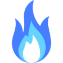 blue fire icon